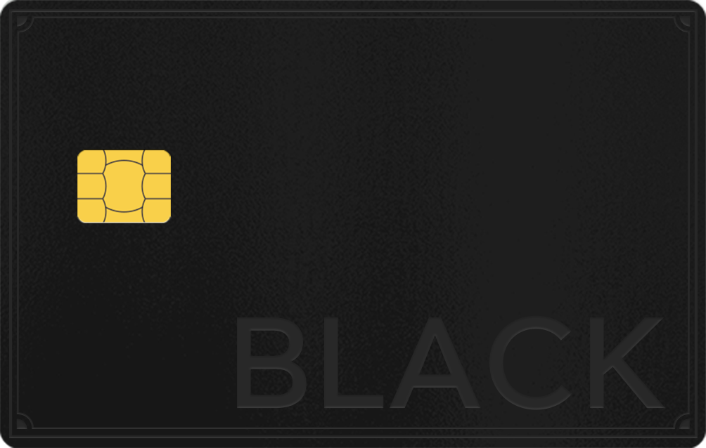 black with border